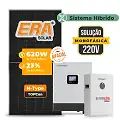 Gerador de Energia Solar Hibrido Luxpower Laje Inclinação SGF 9,92KWP ERA BIF 620W GEN-LB-EU 5KW AC 220 MONO DC48V BAT. LITIO 5,12kWh