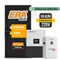 Gerador de Energia Solar Hibrido Luxpower Laje Inclinação SGF 37,2KWP ERA 620W LXP-LB-BR 10KW AC TRIF. 220V DC48V BAT. LITIO 25,6kWh