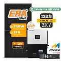 Gerador de Energia Solar Retrofit Luxpower Sem Estrutura SGF 3,72KWP ERA BLACK 620W WPV 5KW AC TRIF. 380V DC48V BAT. LITIO 19,2kWh