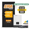 Gerador de Energia Solar Retrofit Luxpower Sem Estrutura SGF 3,72KWP ERA 620W WPV 5KW AC TRIF. 380V DC48V BAT. LITIO 19,2kWh