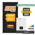 Gerador de Energia Solar Retrofit Luxpower Sem Estrutura SGF 4,2KWP ERA 700W WPV 5KW AC TRIF. 380V DC48V BAT. LITIO 19,2kWh