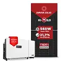 Gerador de Energia Solar On Grid Chint Power Laje Inclinação SGF 123,2KWP SUNOVA MONO 560W SCA 100KW 9MPPT TRIF 380V