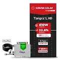 Gerador de Energia Solar Microinversor DEYE Sem Estrutura SGF 14,64KWP SUNOVA N-TYPE MONO 610W SUN 2.25KW 4MPPT MONO 220V COM CABO 