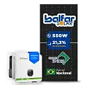 Gerador de Energia Solar On Grid Growatt Telhado Fibro Parafuso Metal SGF 26,40KWP BALFAR FINAME 550W MID XL2 25KW 4MPPT TRIF 220V