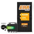 Gerador de Energia Solar Microinversor Growatt Sem Estrutura SGF 2,48KWP ERA N-TYPE MONO 620W NEO 2.25KW 4MPPT MONO 220V COM CABO