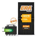 Gerador de Energia Solar Microinversor Growatt Sem Estrutura SGF 4,96KWP ERA BIFACIAL 620W NEO 2.25KW 4MPPT MONO 220V