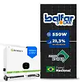 Gerador de Energia Solar On Grid Growatt Telhado Fibro Parafuso Metal SGF 39,60KWP BALFAR FINAME 550W MAC XL2 36KW 3MPPT TRIF 220V