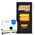 Gerador de Energia Solar On Grid Growatt Telhado Cerâmico Gancho SGF 30,68KWP ERA N-TYPE MONO 590W MAC XL2 30KW 3MPPT TRIF 220V