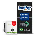 Gerador de Energia Solar On Grid Growatt Telhado Fibro Parafuso Madeira SGF 59,40KWP BALFAR FINAME 550W MID X2 50KW 4MPPT TRIF 380V