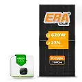 Gerador de Energia Solar On Grid Growatt Telhado Cerâmico Gancho SGF 6,20KWP ERA N-TYPE MONO 620W MIN X2 6KW 2MPPT MONO 220V