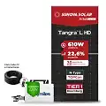 Gerador de Energia Solar On Grid Hoymiles Telhado Metálico Perfil 55cm Mini SGF 9,76KWP SUNOVA N-TYPE MONO 610W HMS-DW 2KW 2MPPT MONO 220V