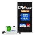 Gerador de Energia Solar On Grid Hoymiles Telhado Ondulado SGF 4,88KWP DAH SOLAR 610W HMS-DW 2KW 2MPPT MONO 220V