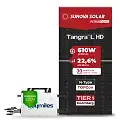 Gerador de Energia Solar On Grid Hoymiles Telhado Fibro Parafuso Metal SGF 6,10KWP SUNOVA N-TYPE MONO 610W HMS-DW 2KW 2MPPT MONO 220V