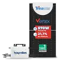 Kit Microinversor Hoymiles com painel Trina 570W