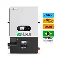 Foto 5 - Gerador de Energia Solar Hibrido Luxpower com Bateria Sem Estrutura SGF 12,4KWP ERA BIF 620W ECO HIBRIDO 10KW 220V DC48V BAT. LITIO 14,3kWh