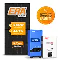 Gerador de Energia Solar Off Grid Interativo Must Laje Inclinação SGF 4,68KWP ERA 585W LVHM 3KW AC120V DC48V BAT. LITIO 5.12KWH 100A