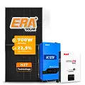 Gerador de Energia Solar Off Grid Interativo Must Telhado Fibro Parafuso Madeira SGF 5,6KWP ERA 700W PV29 LHP 5KW AC120V DC48V BAT. LITIO 5.12KWH 100A
