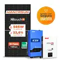 Gerador de Energia Solar Off Grid Interativo Must Laje Inclinação SGF 2,34KWP HANERSUN MONO 585W LVHM 2KW AC120V DC48V