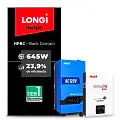 Gerador de Energia Solar Retrofit Must Sem Estrutura SGF 1,29KWP LONGI 645W HPBC PV29 LHP 5KW AC120V DC48V