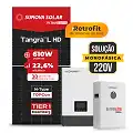 Gerador de Energia Solar Retrofit Luxpower Sem Estrutura SGF 1,22KWP SUNOVA 610W WPV 5KW AC 220 MONO DC48V BAT. LITIO 5,12kWh