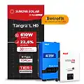 Gerador de Energia Solar Retrofit Must Sem Estrutura SGF 1,22KWP SUNOVA 610W PV29 LHP 5KW AC120V DC48V BAT. LITIO 5.12KWH 100A