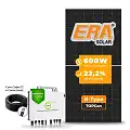 Gerador de Energia Solar Microinversor SAJ Telhado Ondulado SGF 10,80KWP ERA N-TYPE MONO 600W M2 2.25KW 4MPPT MONO 220V COM CABO