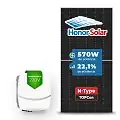 Gerador de Energia Solar On Grid SAJ Telhado Ondulado SGF 4,56KWP HONOR N-TYPE 570W SAJ R5 3KW 1MPPT MONO 220V
