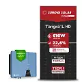 Gerador de Energia Solar On Grid Solplanet Telhado Fibro Parafuso Metal SGF 3,05KWP SUNOVA N-TYPE MONO 610W ASW 3KW 2MPPT MONO 220V