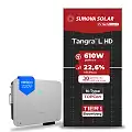 Gerador de Energia Solar On Grid Sungrow Telhado Cerâmico Gancho SGF 97,60KWP SUNOVA N-TYPE MONO 610W SG P2-LV 25KW 3MPPT TRIF 220V