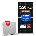 Gerador de Energia Solar On Grid Sungrow Laje Inclinação SGF 46,36KWP DAH SOLAR 610W SG 33KW 3MPPT TRIF 380V