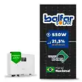 Gerador de Energia Solar On Grid Sungrow Solo Mesa 8 Painéis SGF 4,40KWP BALFAR FINAME 550W SG RS-L 3KW 1MPPT MONO 220V