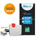 Gerador de Energia Solar Grid Zero Sungrow Telhado Metálico Perfil 55cm Mini SGF 36,80KWP TRINA VERTEX 575W SG P2 30KW 3MPPT TRIF 380V