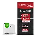 Gerador de Energia Solar On Grid Sungrow Telhado Fibro Parafuso Madeira SGF 5,49KWP SUNOVA N-TYPE MONO 610W SG RS-L 5KW 2MPPT MONO 220V