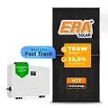 Gerador de Energia Solar On Grid Sungrow Telhado Fibro Parafuso Madeira SGF 7,00KWP ERA HJT BIFACIAL 700W SG RS-L 7.5KW 2MPPT FAST TRACK MONO 220V