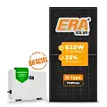 Gerador de Energia Solar On Grid Sungrow Telhado Fibro Parafuso Madeira SGF 11,16KWP ERA BLACK FRAME 620W SG RS-L 10KW 3MPPT MONO 220V
