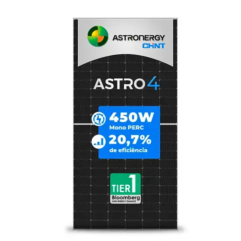Painel Solar Chint Astronergy CHSM72M-HC-450-HC ASTRO 4 SEMI 450W HALF CELL