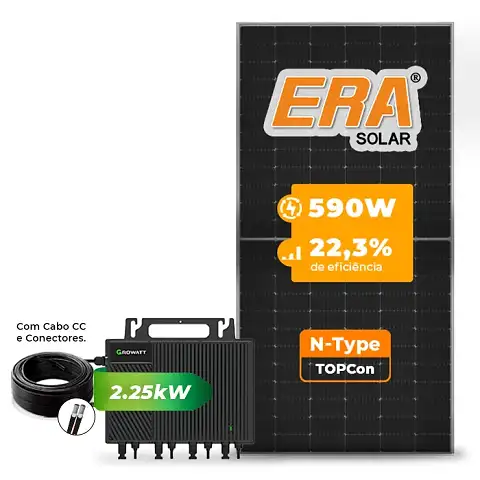 Growatt 2.25KW com cabo