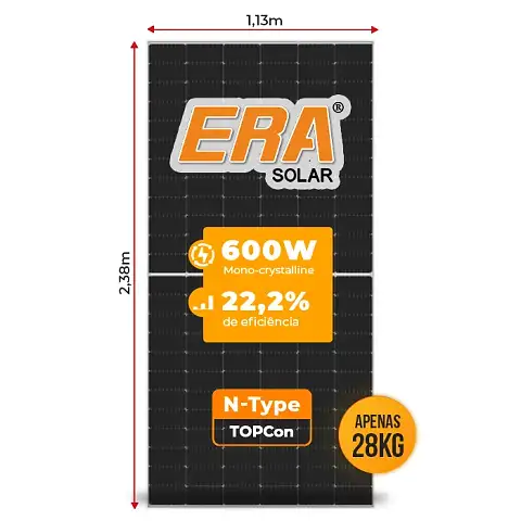 Módulo ERA 600W tamanho