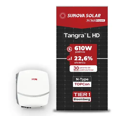 GERADOR SAJ COM PAINÉIS SUNOVA 610