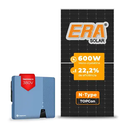 Gerador de Energia Solar On Grid Solplanet Telhado Ondulado SGF 31,20KWP ERA N-TYPE MONO 600W ASW 25KW 2MPPT TRIF 380V