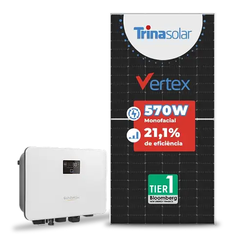 Kit Sungrow com painel Trina 570W