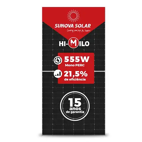 Foto 1 - Gerador de Energia Solar On Grid Sungrow Sem Estrutura SGF 3,33KWP SUNOVA MONO 555W SG RS 4KW 2MPPT MONO 220V