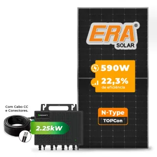 Growatt 2.25KW com cabo