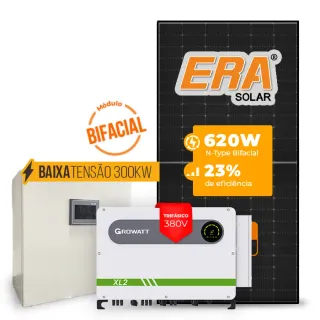Gerador de Energia Solar Mercado Livre Growatt Baixa Tensão Sem Estrutura SGF 81,84KWP ERA BLACK FRAME 620W MAX 75KW 7MPPT TRIF 380V