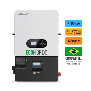 Categorias Inversor Solar Hibrido Lux Power SNA10000-BR-E ECO 10KW MONO 220V BIFASICO 127V 48V AFCI WIFI