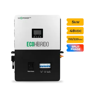 Categorias Inversor Solar Hibrido Lux Power SNA5000-BR-E ECO 5KW SPLITE PHASE BAT 48V BIFASICO AC127 AFCI WIFI