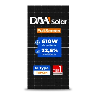Painel Solar Dah DHN-72R18/FS 610W TIER 1 MONO FULL SCREEN
