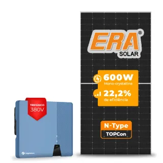 Gerador de Energia Solar On Grid Solplanet Laje Inclinação SGF 21,60KWP ERA N-TYPE MONO 600W ASW 20KW 2MPPT TRIF 380V