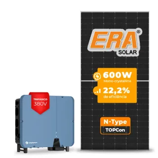 Gerador de Energia Solar On Grid Solplanet Laje Inclinação SGF 31,20KWP ERA N-TYPE MONO 600W ASW 30KW 3MPPT TRIF 380V