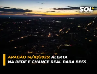 Apagão 14/10/2025: alerta na rede e chance real para BESS